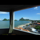 Der Ausblick aus unserem Zimmer in der 5. Etage